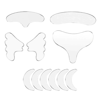 11Pcs Reusable Silicone Wrinkle Removal Sticker Set