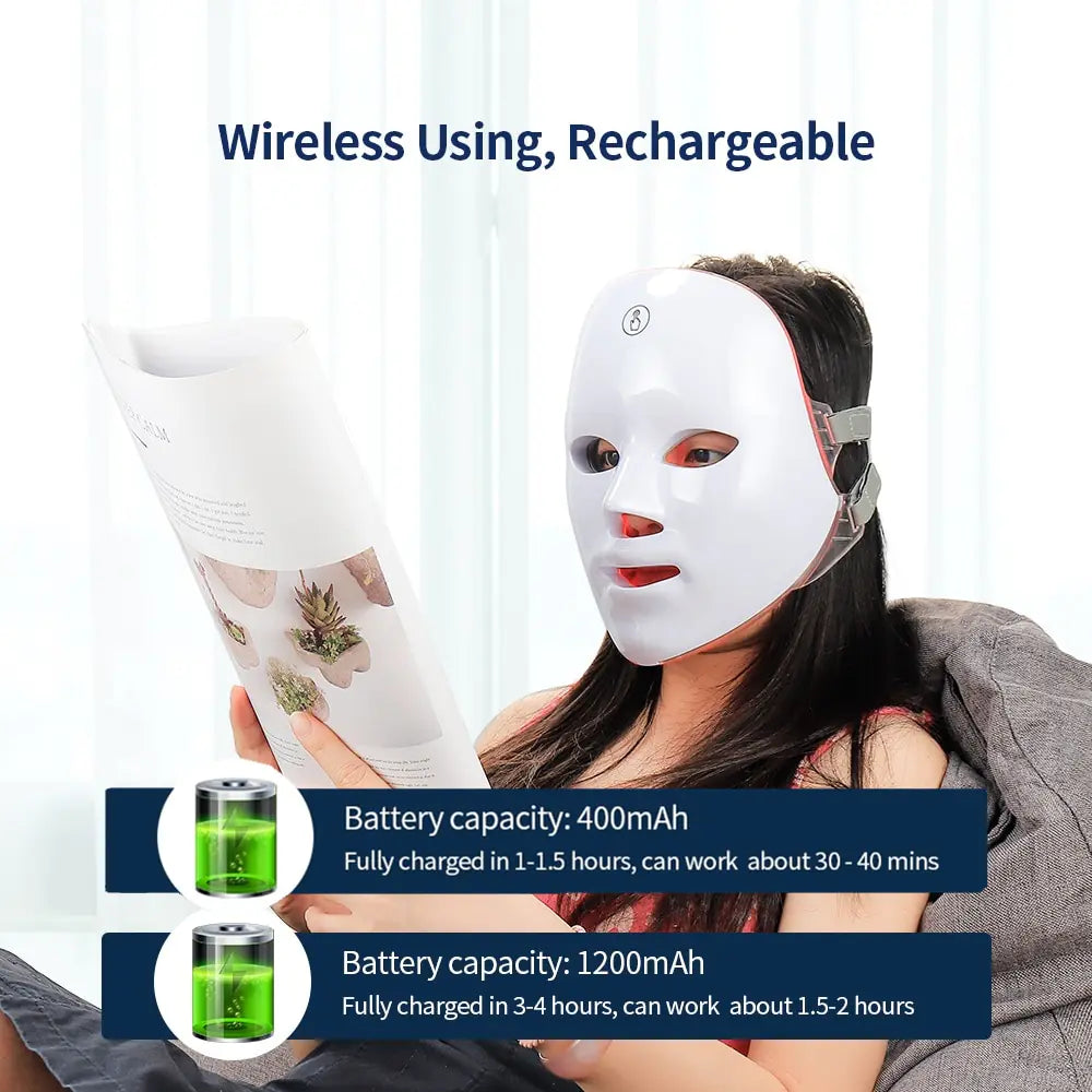 USB Charge LED Facial Mask